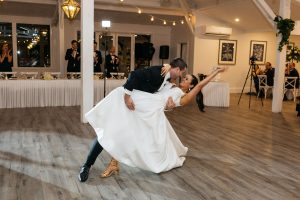 couple dancing at their reception